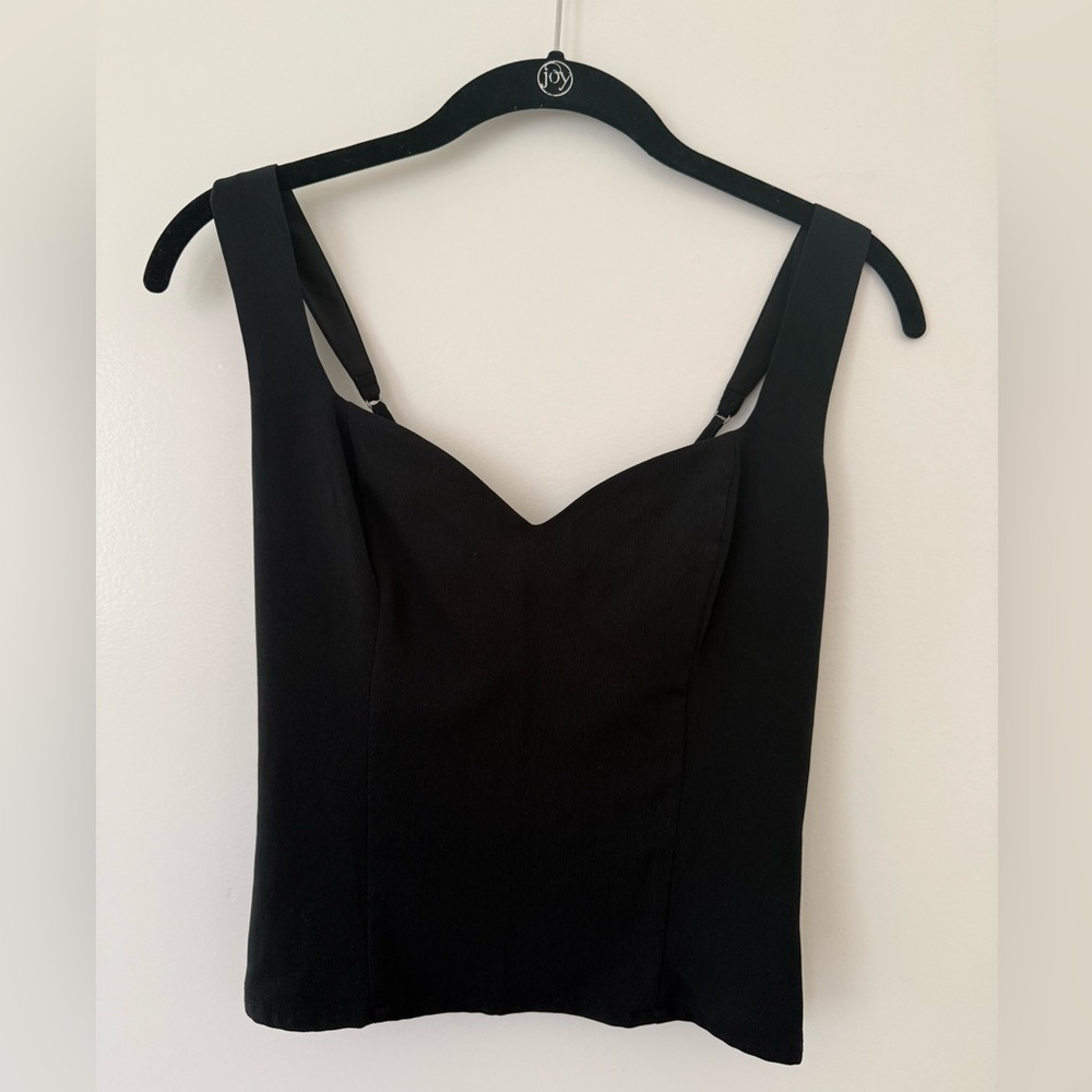 Abercrombie & Fitch Black Top with heart shape neckline